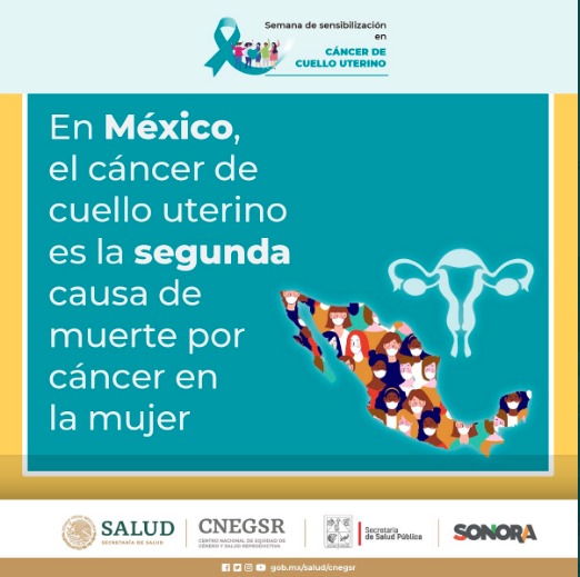 Exhorta Salud Sonora a la prevención de Cáncer Cervicouterino