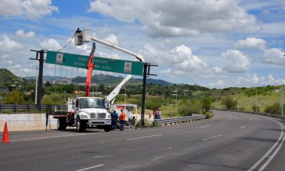 Retira CIDUE señalamiento de altura para seguridad de automovilistas