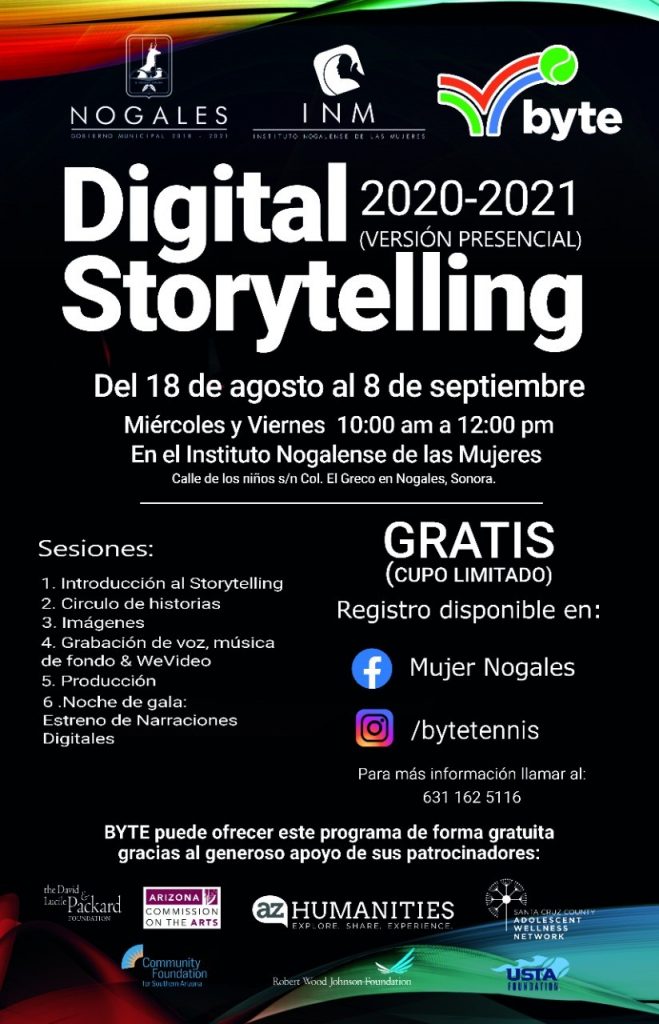 El INM lanza convocatoria para curso-taller “Digital Storytelling 2020-2021”