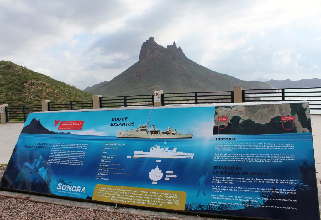 Todo listo para hundimiento de buque ExSantos en el Mar de Cortés en Guaymas