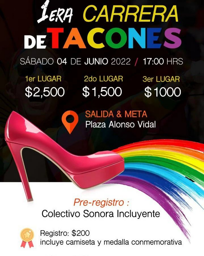 carrera en tacones