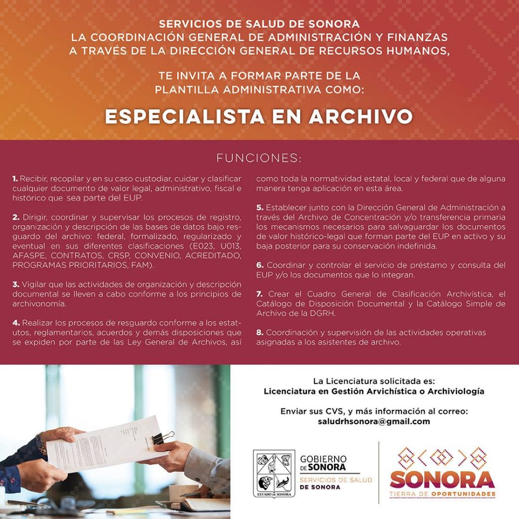 Salud Sonora lanza convocatoria para contratación de personal