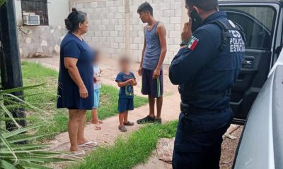 Localiza Policía Estatal a menores extraviados en Guaymas Norte