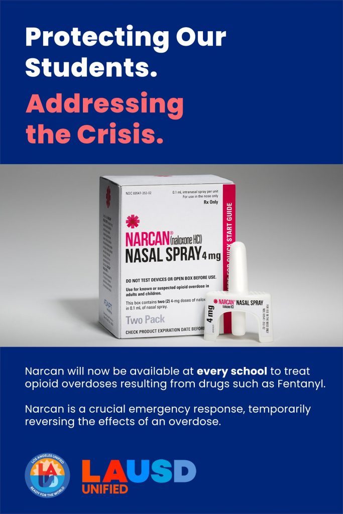 Los Ángeles dará antídotos contra sobredosis por opioides a las escuelas públicas