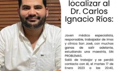 Desaparece medico del IMSS en Ciudad Obregón