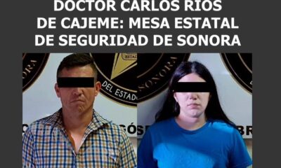 Capturan a dos probables responsables de la desaparicion forzada del medico del IMSS en Cajeme