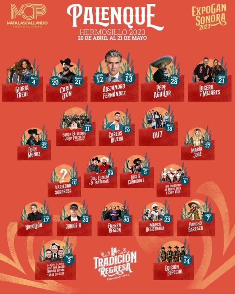 ExpoGan Sonora 2023 presenta su cartelera oficial de artistas El