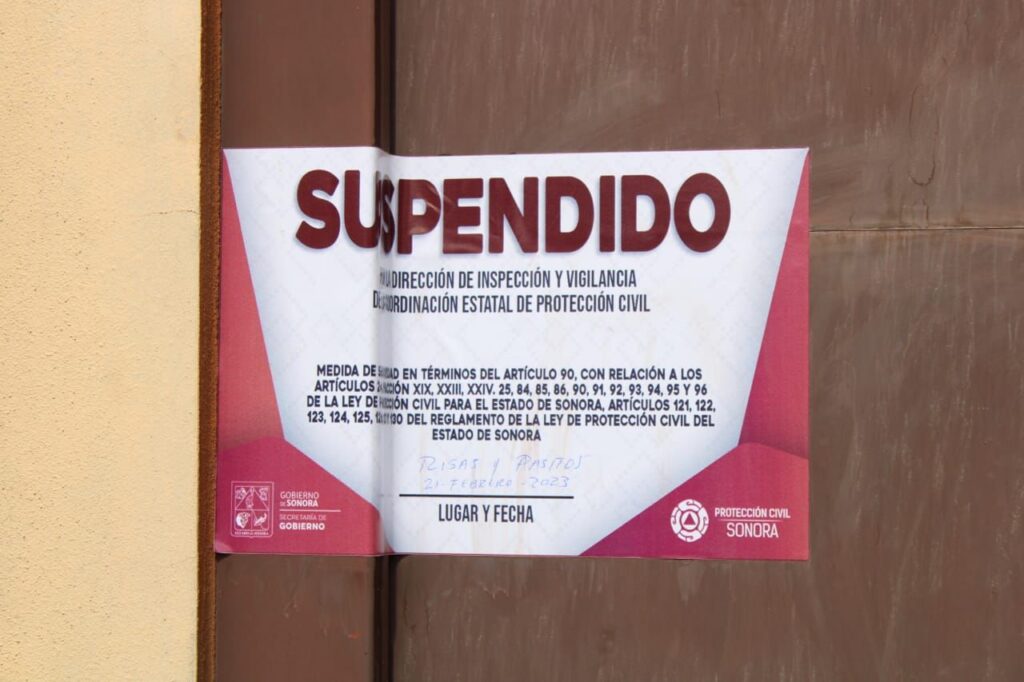 Suspenden guardería en Hermosillo por serias deficiencias en sus instalaciones. Foto: Facebook/proteccioncivilsonora