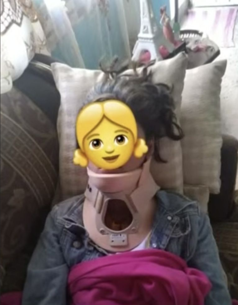 Silvia sufrió un traumatismo craneoencefálico