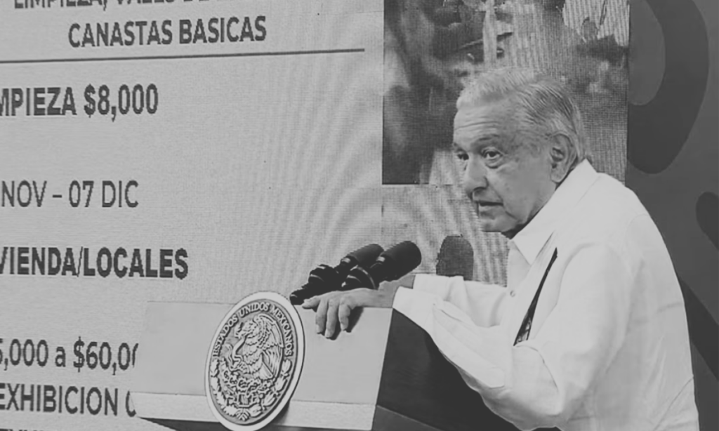 AMLO anuncia 8 mil pesos para viviendas afectadas por “Otis”