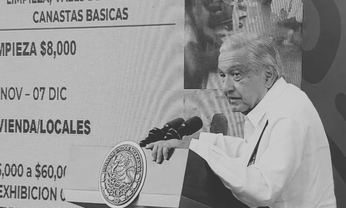 AMLO anuncia 8 mil pesos para viviendas afectadas por “Otis”