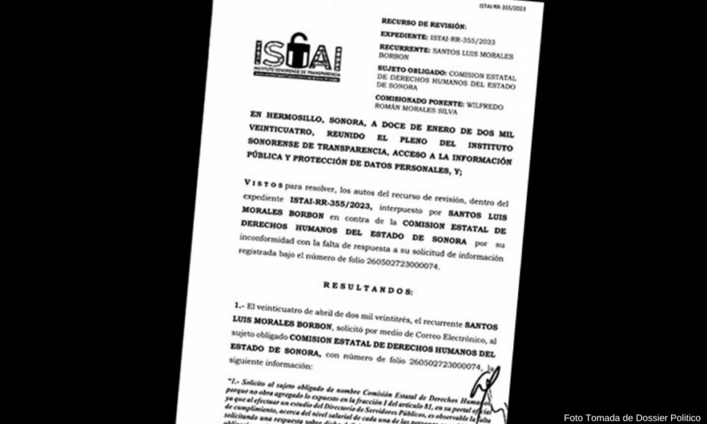 En Sonora, la CEDH viola la Ley de Transparencia