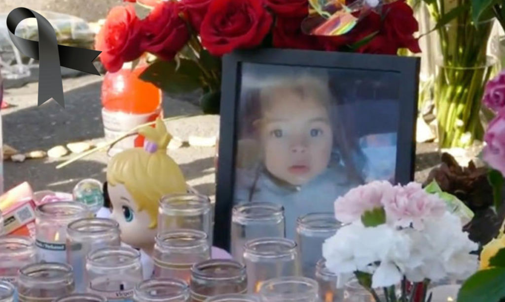 Altar con velas en honor a la víctima, Ailahni Sánchez Martínez.