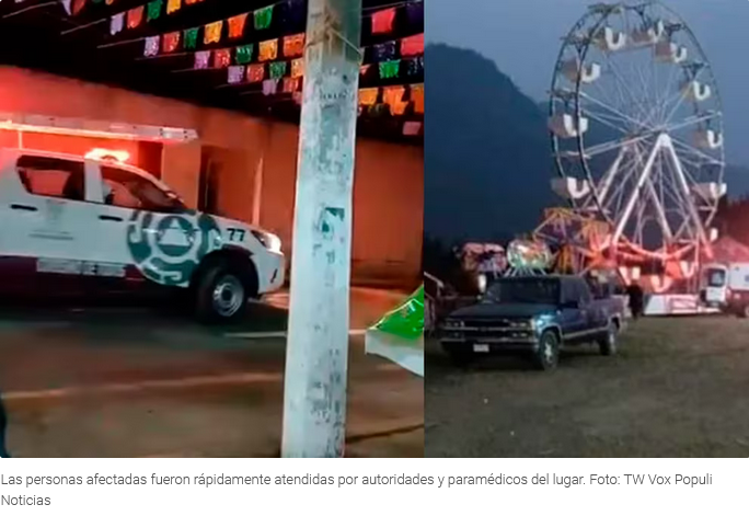 Padre e hijo caen de lo más alto de la rueda de la fortuna