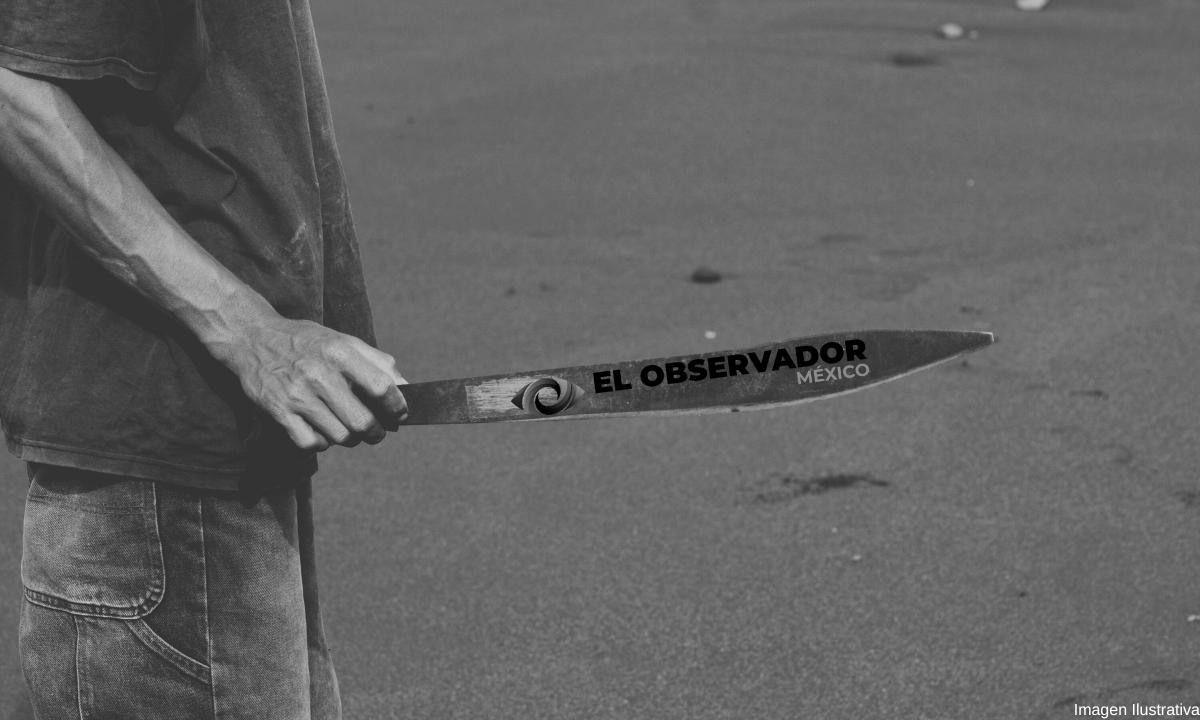 Arrestan a hombre que asaltó a otro y lo hirió con machete en colonia San Benito