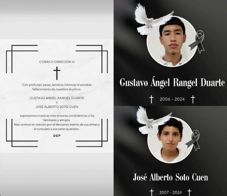 Asesinan a dos estudiantes del Cobach en Cajeme