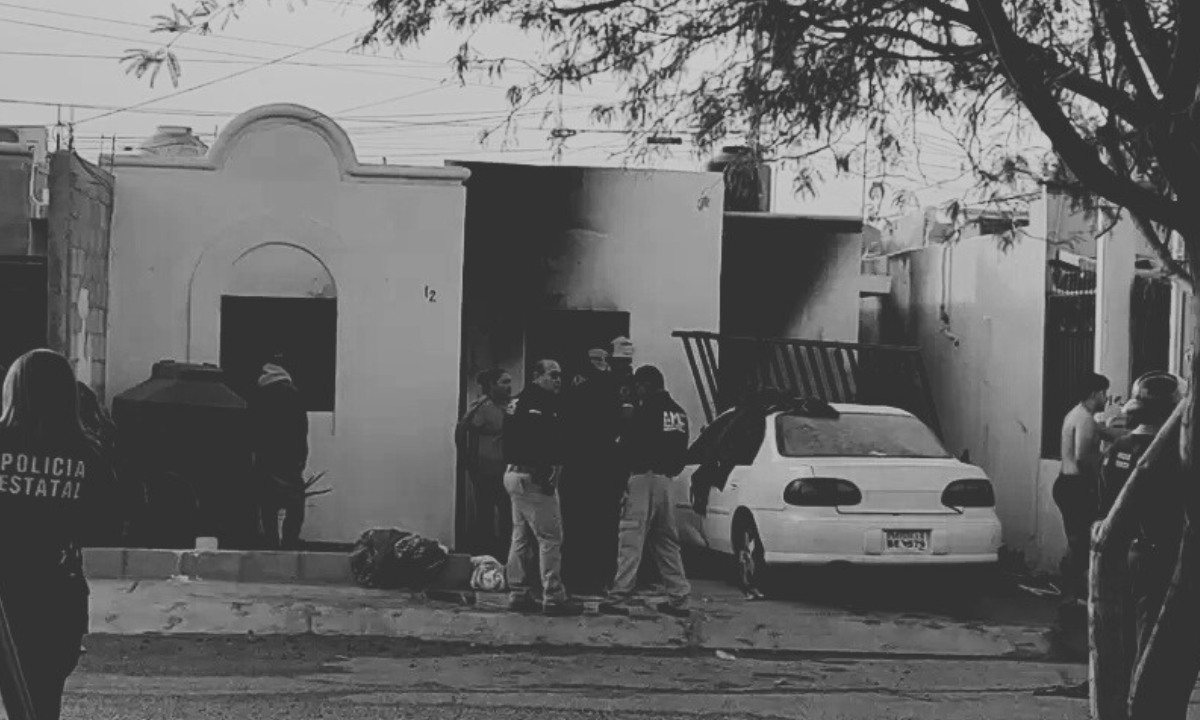 Abren investigación por incendio que dejo a una mujer y un niño heridos en Hermosillo