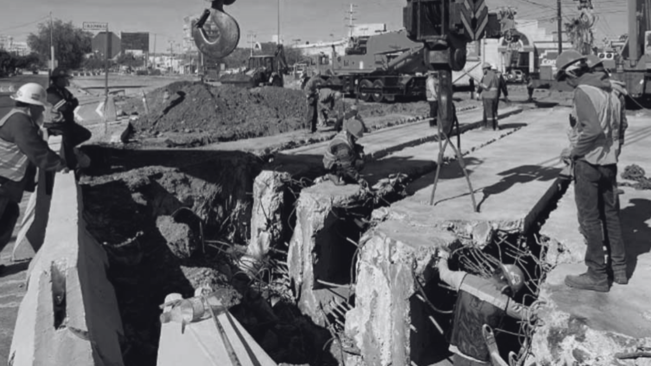 Turnos dobles para acelerar puente Colosio-Solidaridad en Hermosillo