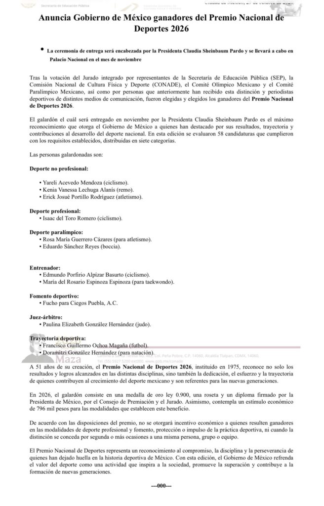 Premio Nacional de Deportes